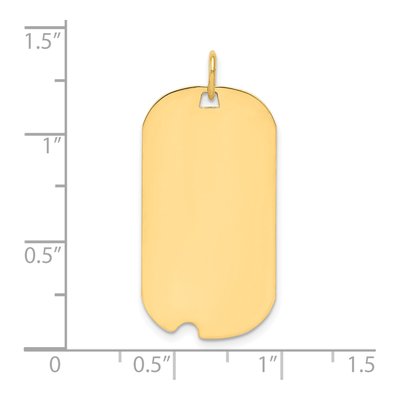 Gold-Plated Sterling Silver Dog Tag Charm – view 3