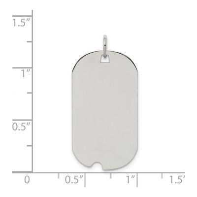 Sterling Silver Dog Tag Pendant – view 5