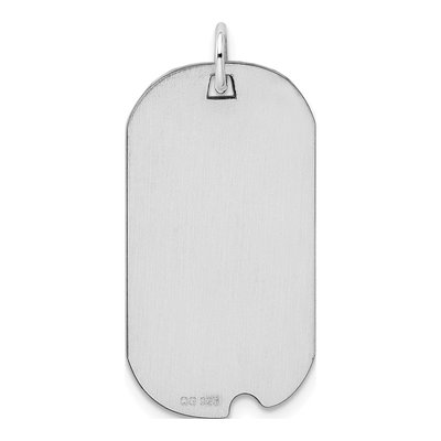 Sterling Silver Dog Tag Pendant – view 6