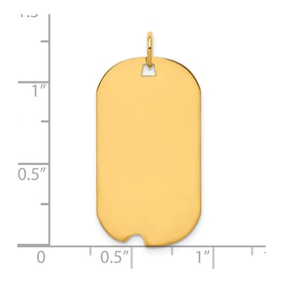 Gold-Plated Sterling Silver Dog Tag Charm – view 3