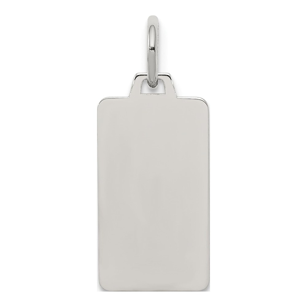 Sterling Silver Rectangle Disc Charm
