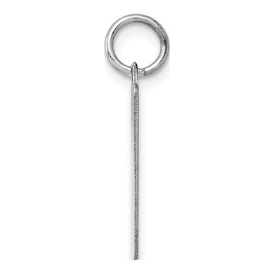 Sterling Silver Rectangle Disc Charm – view 3