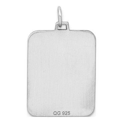 Sterling Silver Rectangle Disc Charm – view 5