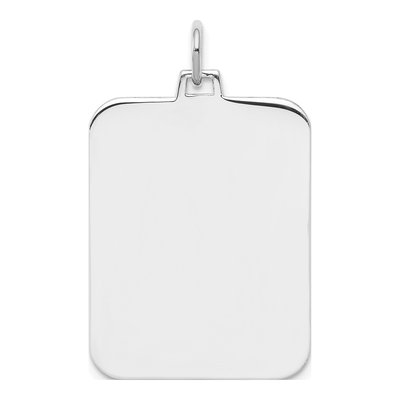 Sterling Silver Rectangle Disc Charm