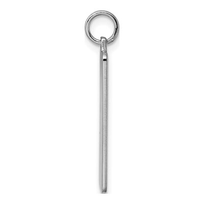 Sterling Silver Rectangle Disc Charm – view 2