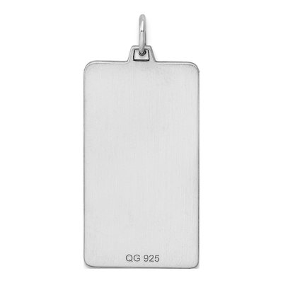 Sterling Silver Rectangle Disc Charm – view 6