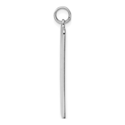 Sterling Silver Rectangle Disc Charm – view 2