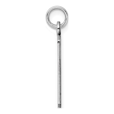 Sterling Silver Rectangle Disc Charm – view 2