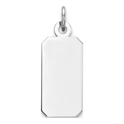 Sterling Silver Rectangle Disc Charm
