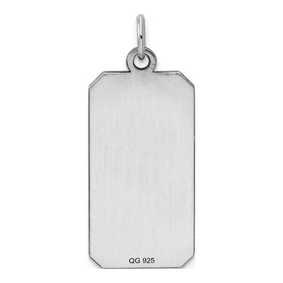 Sterling Silver Rectangle Disc Charm – view 6
