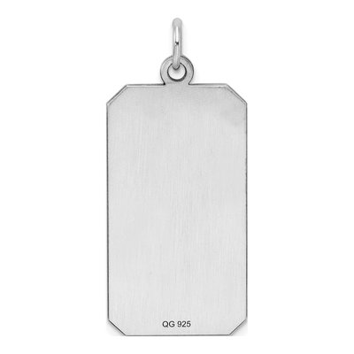 Sterling Silver Rectangle Disc Charm – view 5