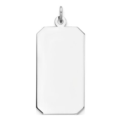 Sterling Silver Rectangle Disc Charm