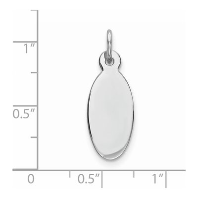 Sterling Silver Oval Disc Charm – view 5
