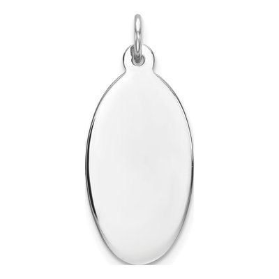 Sterling Silver Oval Disc Charm