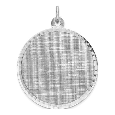 Sterling Silver Round Disc Pendant