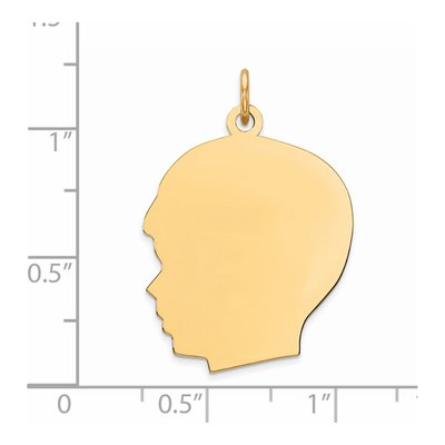 Gold-Plated Sterling Silver Boy Disc Charm – view 5