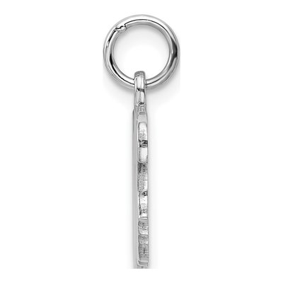 Sterling Silver Pink Enamel Girl Head Disc Charm – view 3