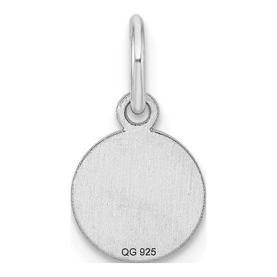 Sterling Silver Round Disc Charm – view 3