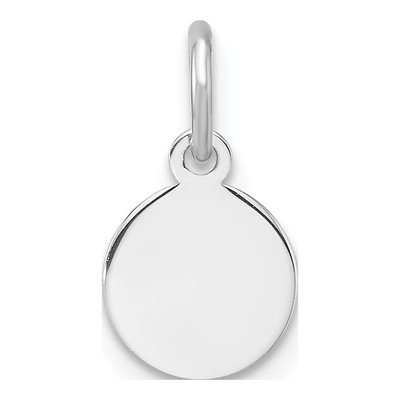 Sterling Silver Round Disc Charm