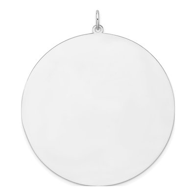 Sterling Silver Round Disc Charm