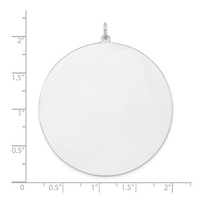 Sterling Silver Personalized Round Disc Charm – view 3