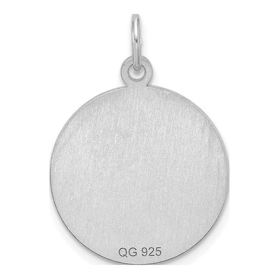Sterling Silver Round Disc Charm – view 4