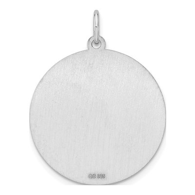 Sterling Silver Round Disc Charm – view 3