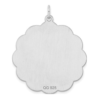 Sterling Silver Disc Pendant – view 2