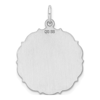 Sterling Silver Disc Pendant – view 4