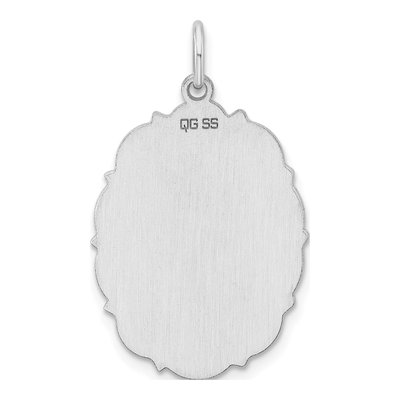 Sterling Silver Disc Pendant – view 2