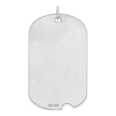 Sterling Silver Dog Tag Disc Charm – view 3