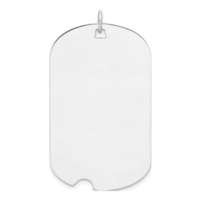 Sterling Silver Dog Tag Charm