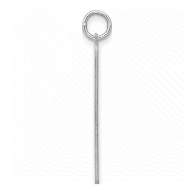 Sterling Silver Rectangle Disc Charm – view 3
