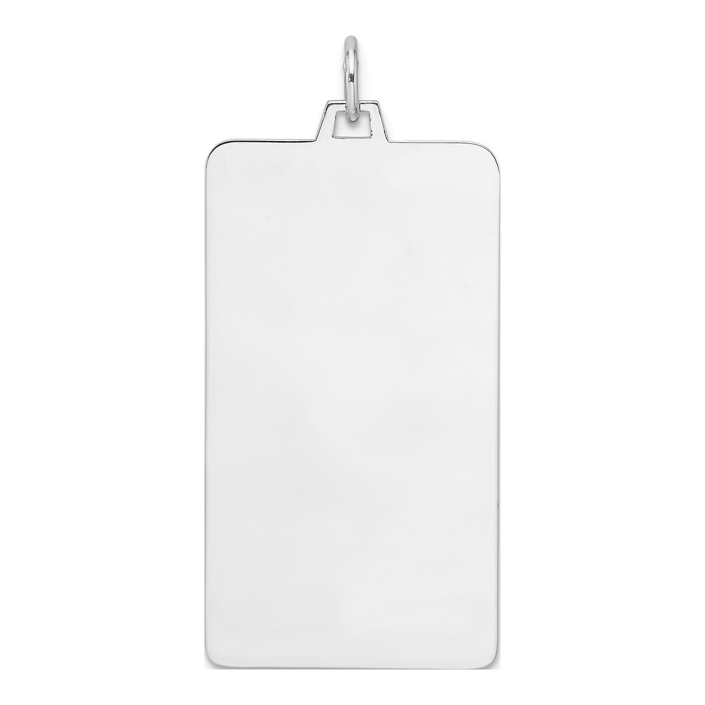 Sterling Silver Rectangle Disc Charm