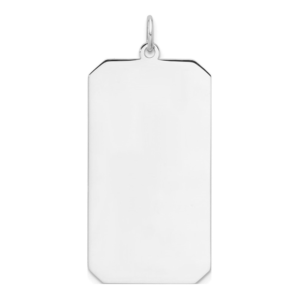Sterling Silver Rectangle Disc Charm