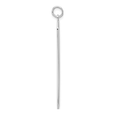 Sterling Silver Rectangle Disc Charm – view 3