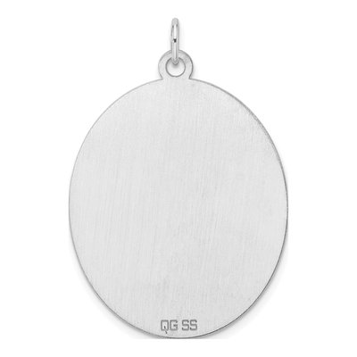 Sterling Silver Oval Disc Charm – view 2