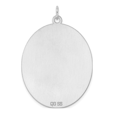 Sterling Silver Oval Disc Charm – view 3
