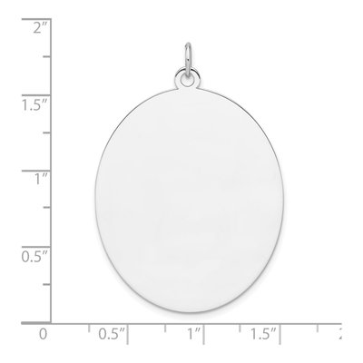 Sterling Silver Oval Disc Charm – view 3