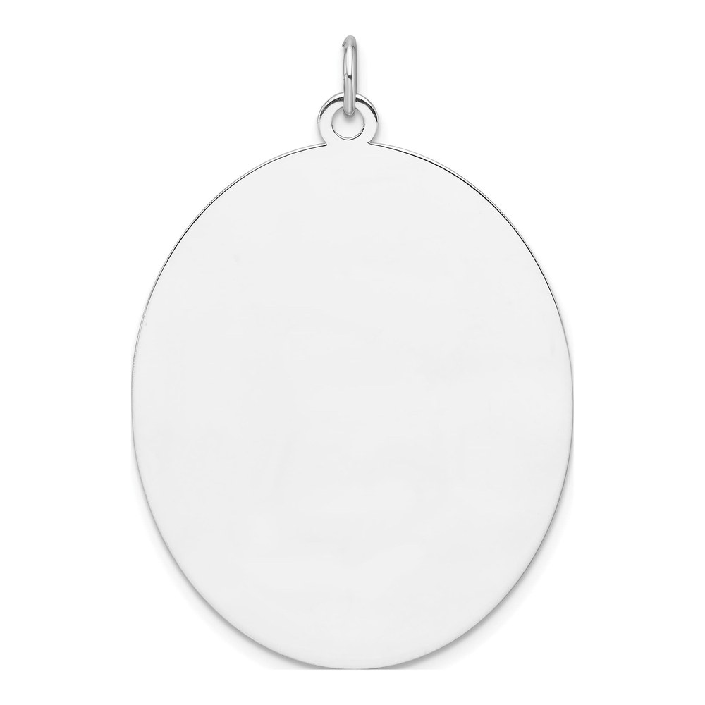 Sterling Silver Oval Disc Charm