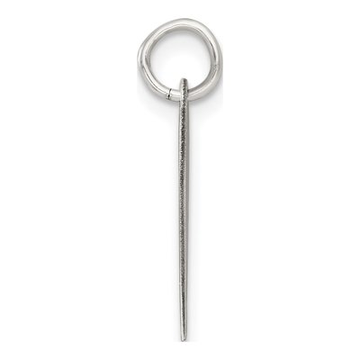 Sterling Silver Heart Disc Charm – view 3