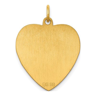 Gold-Plated Sterling Silver Heart Disc Charm – view 2