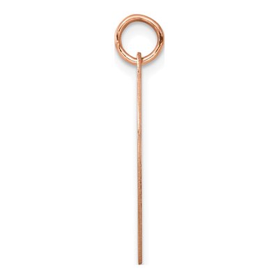 Rose Gold-Plated Sterling Silver Heart Disc Pendant – view 3