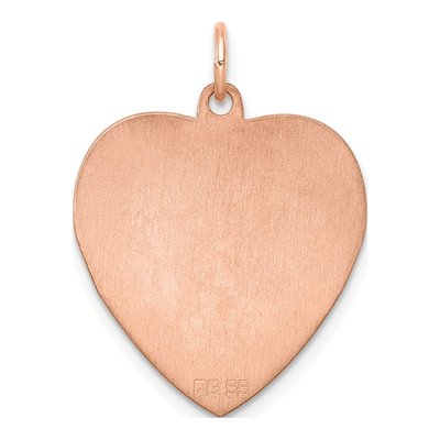 Rose Gold-Plated Sterling Silver Heart Disc Pendant – view 4