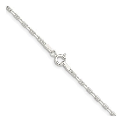 Sterling Silver 2mm Diamond-Cut Mariner Anchor Chain – view 3