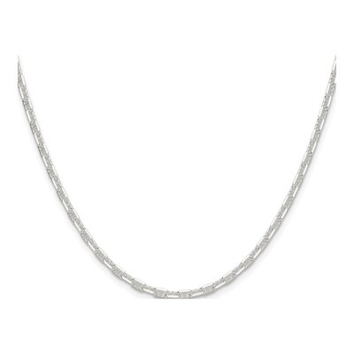 Sterling Silver 3mm Diamond-Cut Mariner Anchor Chain – view 2