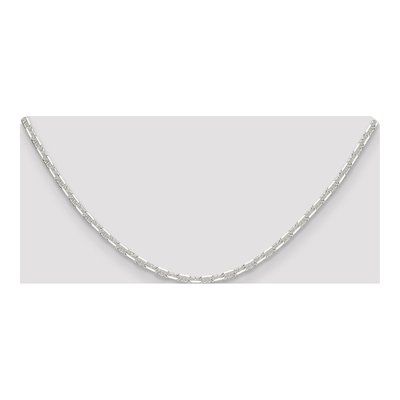 Sterling Silver 3mm Diamond-Cut Mariner Anchor Chain – view 4