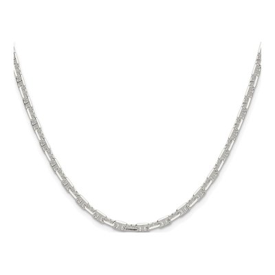 Sterling Silver 3.75mm Diamond-Cut Mariner Anchor Chain – view 2