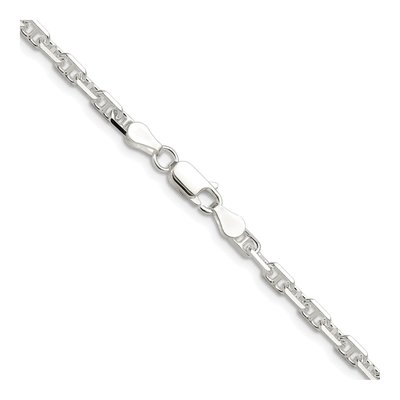 Sterling Silver 3.75mm Diamond-Cut Mariner Anchor Chain – view 3