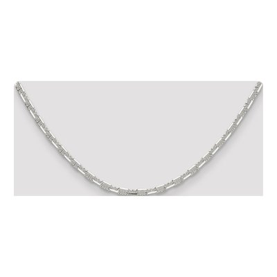 Sterling Silver 3.75mm Diamond-Cut Mariner Anchor Chain – view 4